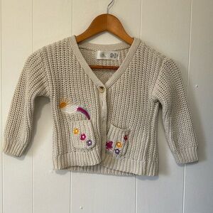 Disney Junior Encanto Embroidered cardigan size 4.